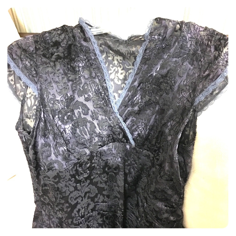 Nicole Miller high/low fitted dress.